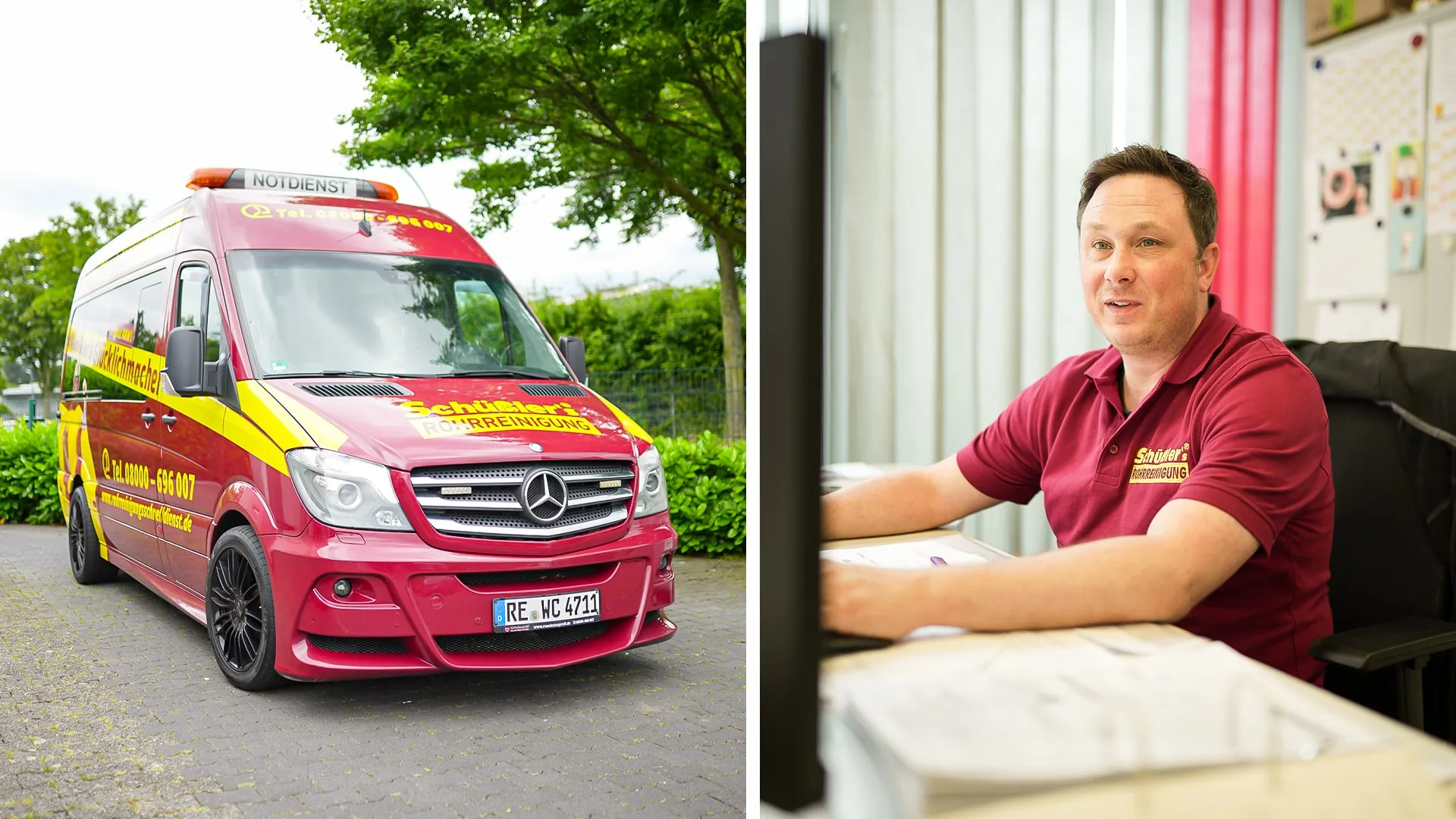 Servicefahrzeuge von Schüßler's für den Einsatz in Gelsenkirchen